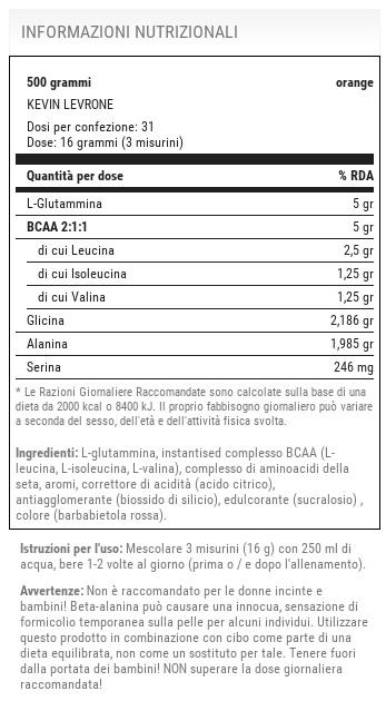 Levro Amino Surge 500g Kevin Levrone Series