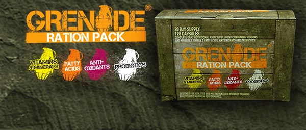 Grenade Ration Pack Grenade Ration Pack è tra i più completi integratori a base di vitamine e minerali.