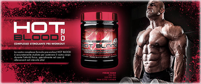 ecco hot blood 2.0 nuova versione potenziata del noto pre workout