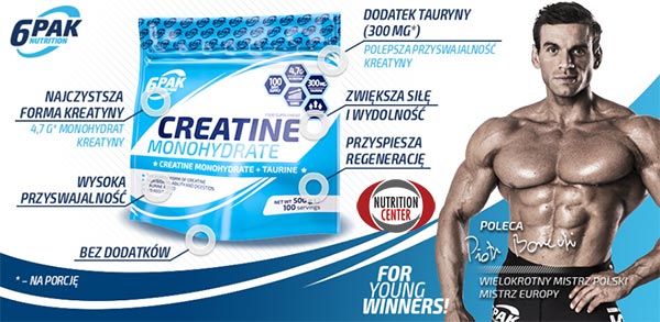 Creatina Monoidrato supplemento ergogenico con azione energetico anabolica, ideale per aumentare la massa muscolare magra