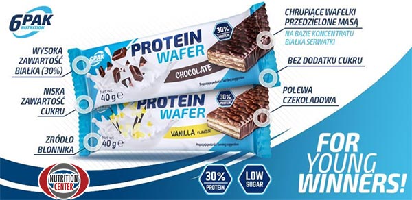 Wafer Proteico buono e nutriente, tante proteine ma pochi grassi saturi e zuccheri