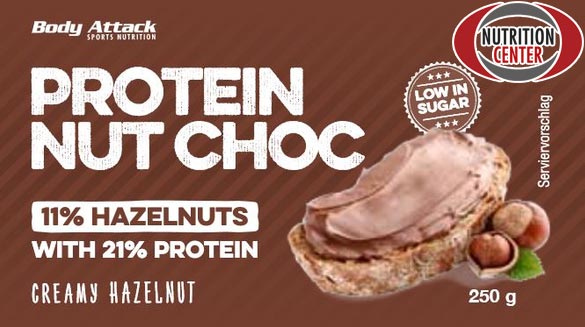 Protein Nut Choc 250g nutella proteica a basso contenuto in grassi saturi e zuccheri aggiunti