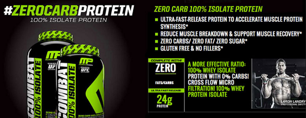 combat isolate 100 sieroproteine a veloce rilascio