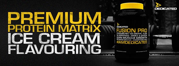 dedicated fusion pro integratore a base di proteine del siero, caseine e albumine ideale per raggiungere il fabbisogno proteico giornaliero