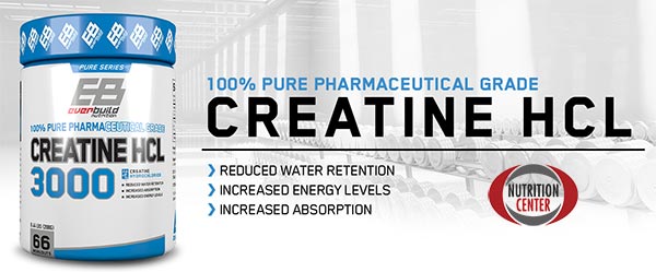 Creatina Idrocloruro hcl integratore energetico a basso tasso di ritenzione dirica, ideale nelle diete ipocaloriche per mantenere adeguata l'intensità di workout