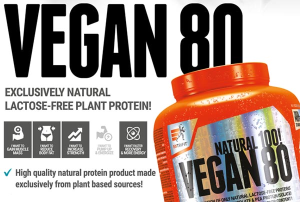 Vegan 80 Protein prodotto proteico per vegani, solo riso e piselli, senza soia ne aspartame