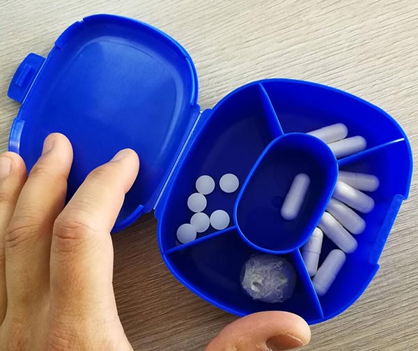 gaspari nutrition portapillole 5 scomparti