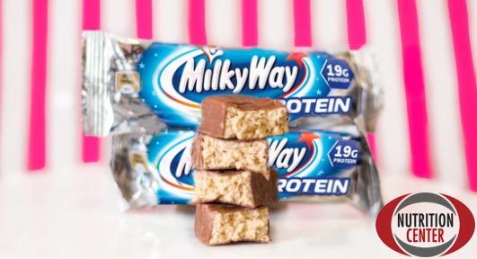 Milky Way Protein Bar barretta con 15g di proteine nobili e solo 2,2g di grassi saturi, gusto e consistenza ottime