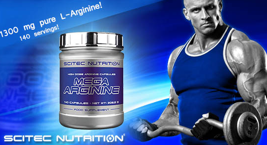 mega arginine integratopre per ottimizzare il pompaggio e il GH