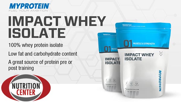 impact whey isolate miscela unicamente di sieroproteine isolate del siero prive di carboidrati e grassi