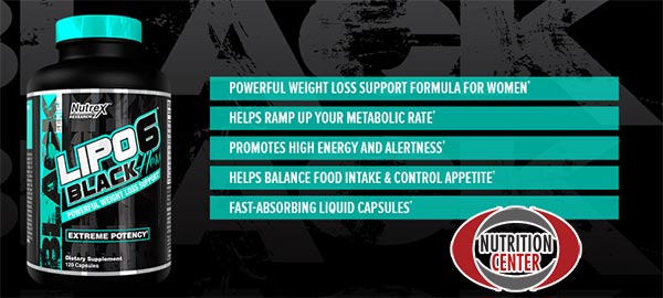 nutrex lipo-6 black hers 120cps brucia grassi per le donne