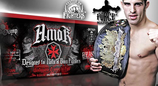 amok pre-workout della linea olimp stimola la produzione energetica in allenamento e ostacola l'affaticamento prodotto dalla olimp