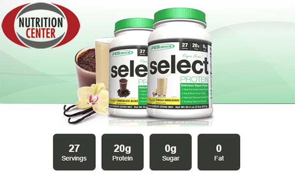 vegan protein select integratore proteico vegetale da pisello e riso