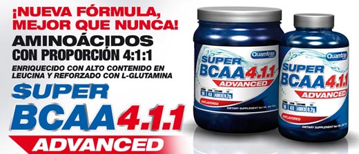 super bcaa advanced amminoacidi ramificati con rapporto 4:1:1 ed aggiunta di glutammina e vitamine per la massima stimolazione energetica in allenamento
