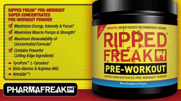 ripped freak pre workout agisce sull'energia e sulla resistenza fisica