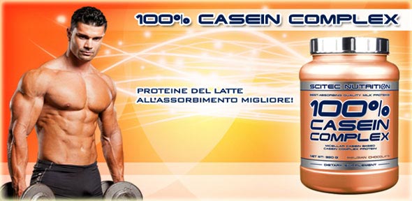 100 casein complex della scitec nutrition sono proteine della caseina con un rilascio graduale ideale per ostacolare il catabolismo e promuovere la costruzione muscolare
