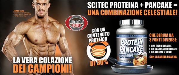 Protein Pancake Mix preparato per frittelle proteiche e gustose a base di avena e tre fonti protidiche