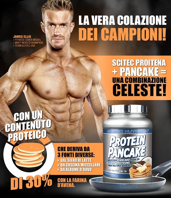 scitec nutrition protein pancake preparato alimentare ricco in proteine e di facile preparazione
