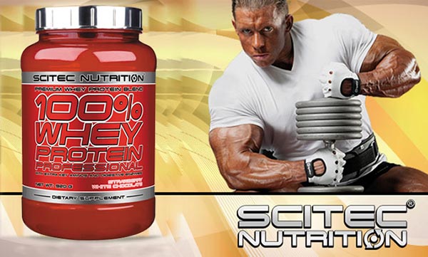 whey protein professional integratore a base di proteine del siero ricco in amminoacidi bcaa e glutammina prodotto dalla scitec nutrition