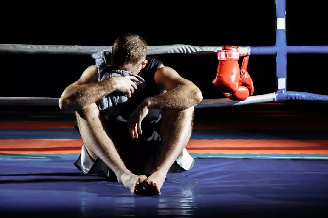 Boxeur fuori forma dopo incontro