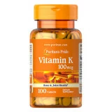 Vitamin K 100mcg 100tabs puritan's pride