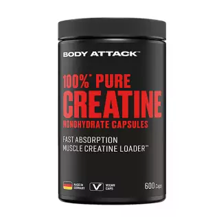 100 % Pure Creatine 600 cps  Body Attack