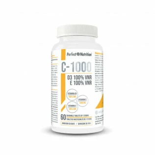 C-1000 + D3 + E 60 Tabs Perfect Nutrition