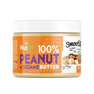100% Peanut + Sesame Butter 500g nutvit