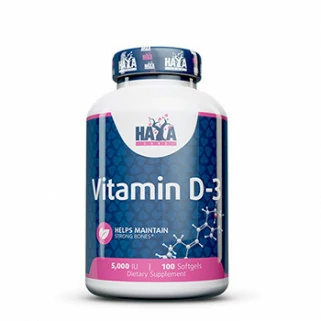 Vitamin D-3 5000IU 100cps haya labs