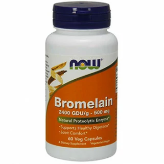 Bromelain 500mg 60 cps now foods