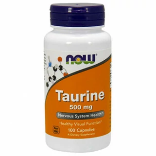 taurine 500mg 100cps now foods