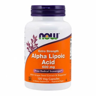 alpha lipoic acid 600mg 120cps now foods