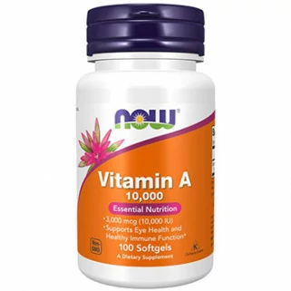 Vitamina A 10,000 IU 100 Softgels now foods