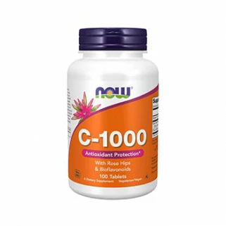 Vitamin C-1000 with Rose Hips 100 tabs now foods