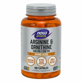 arginina + ornitina 100cps now foods
