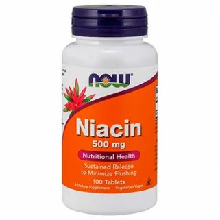 niacin 500mg 100tabs now foods