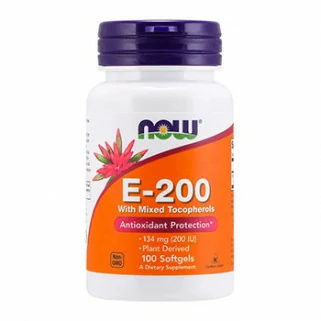 natural vitamin e-200 100cps now foods