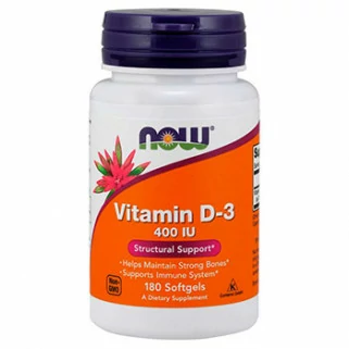 vitamin d3 400 iu 180csp now foods