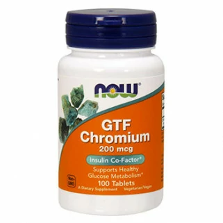 gtf chromium 200mcg 250 tablets now foods