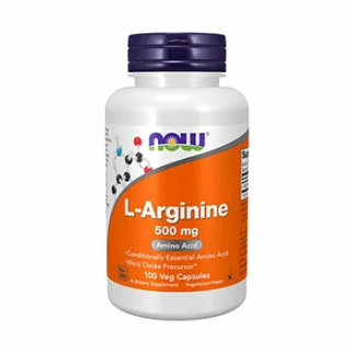 l-arginine 500mg 100cps now foods