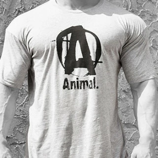 Animal T-Shirt Logo A Grey