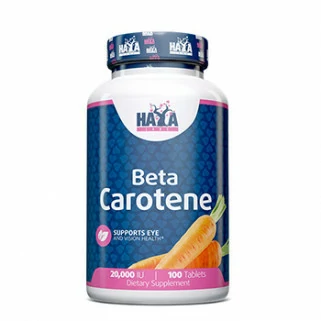 natural beta carotene 20,000IU 100cp Haya Labs