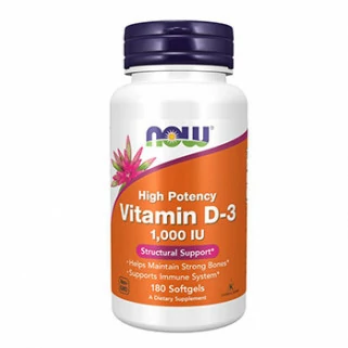 vitamin d3 1000iu 180cps now foods