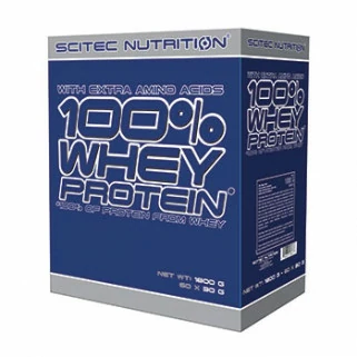 100 Whey Protein 1080g Scitec 60 bustine da 30g