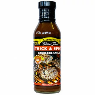 Barbecue Sauce Thick 'N Spicy 340gr walden farm