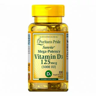 Vitamin D3 5000iu 100cps puritan's pride