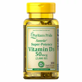 Vitamin D3 2000IU 100 cps Puritan's Pride