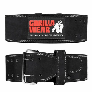 4 INCH Padded Leather Belt - Black